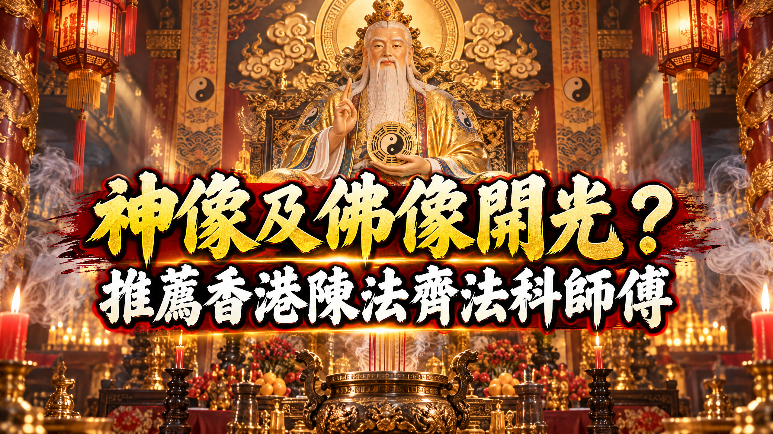 神像及佛像開光？推薦香港陳法齊法科師傅